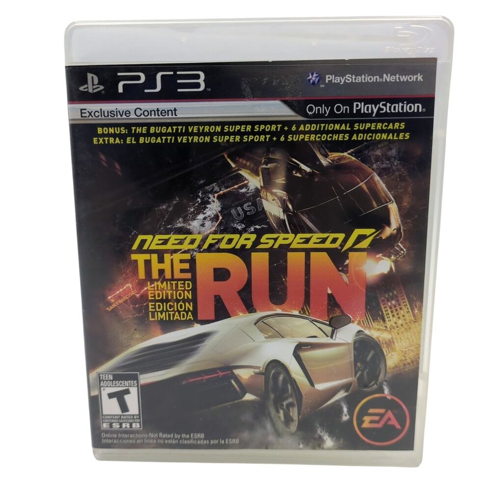 Need for Speed The Run Limited Edition PS3 Video Game Racing Multiplayer CIB
